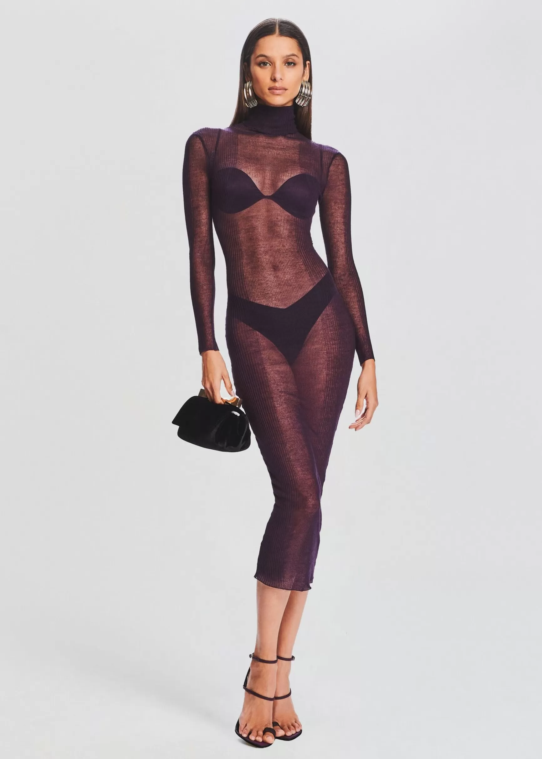 Midi*Retrofete Christine Dress Eggplant