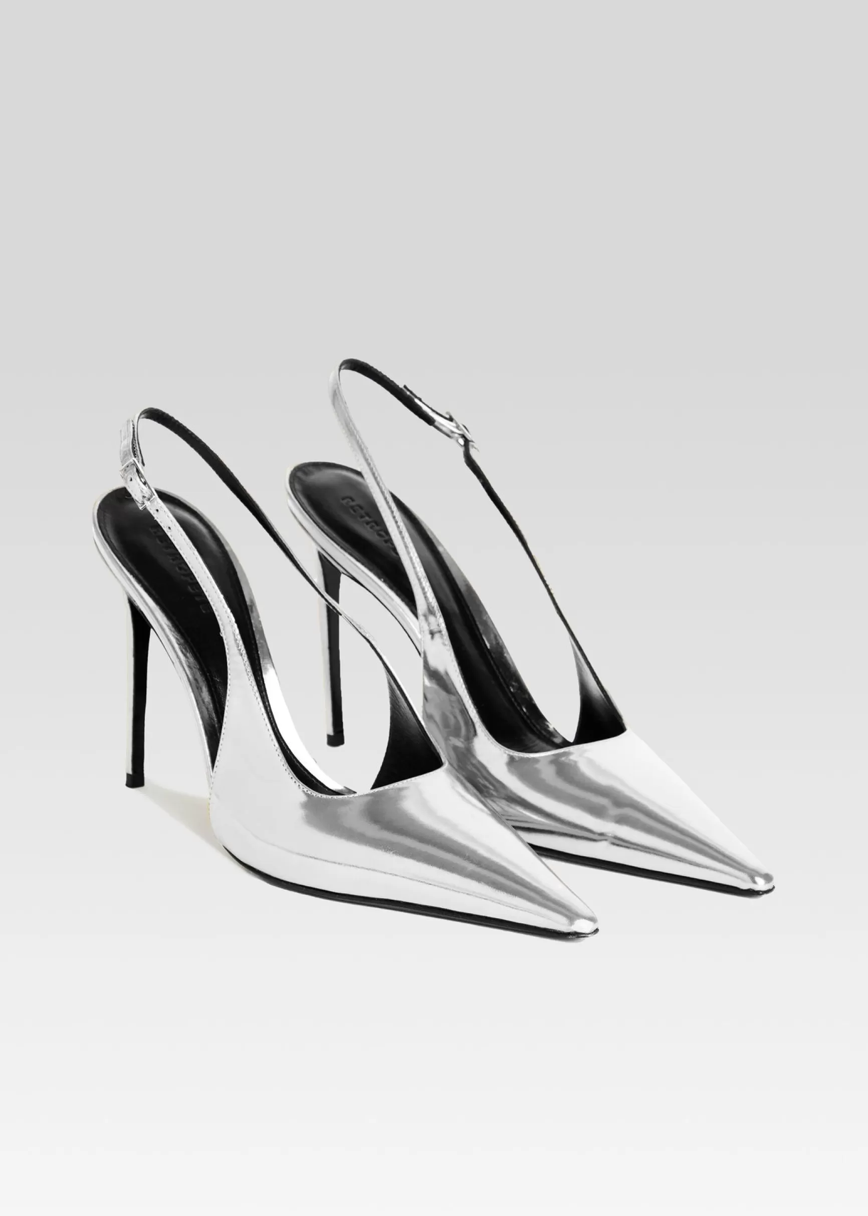 Shoes*Retrofete Cindy Slingback Heel Silver