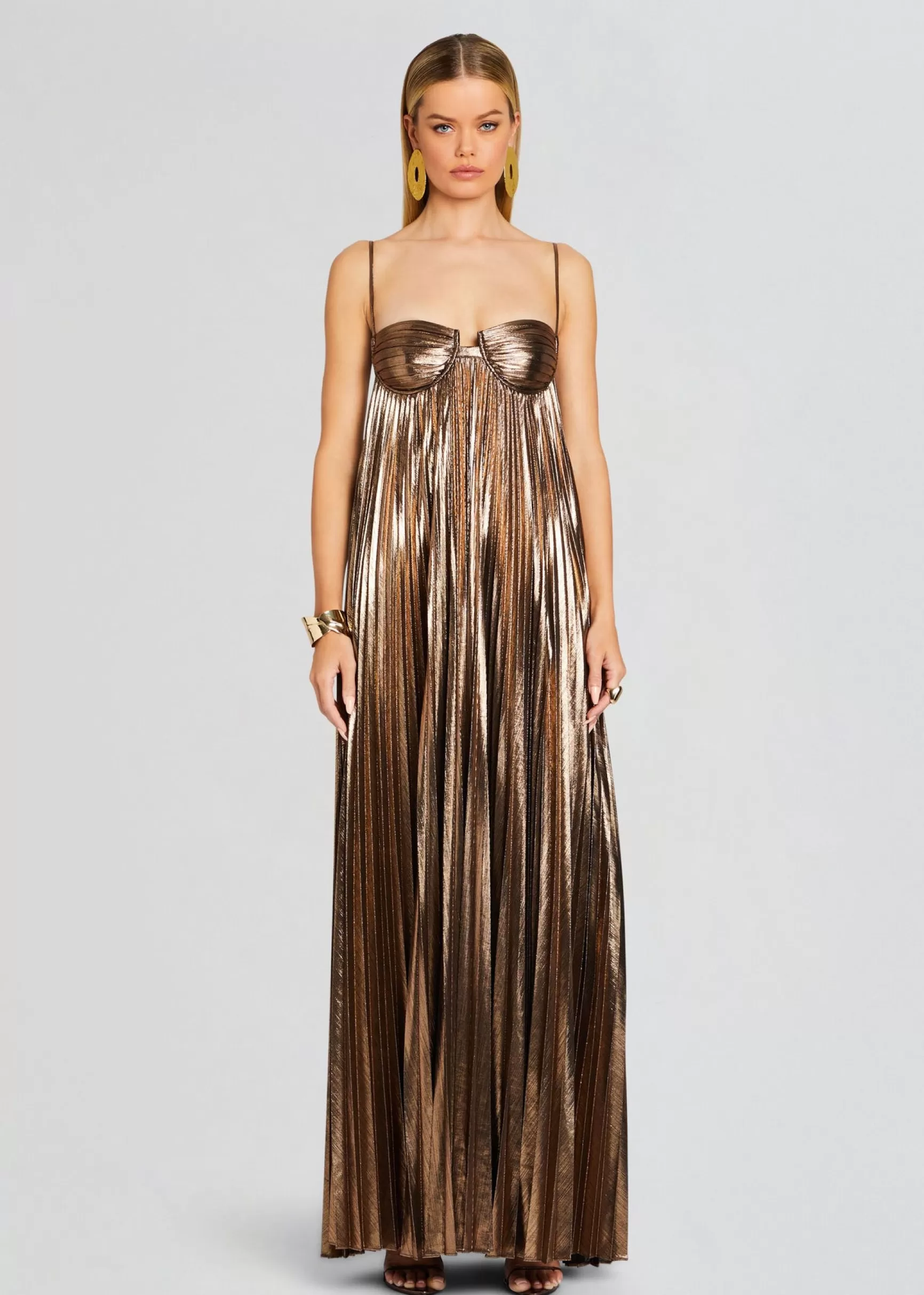 RETROFÊTE*Retrofete Diana Dress Metallic Bronze