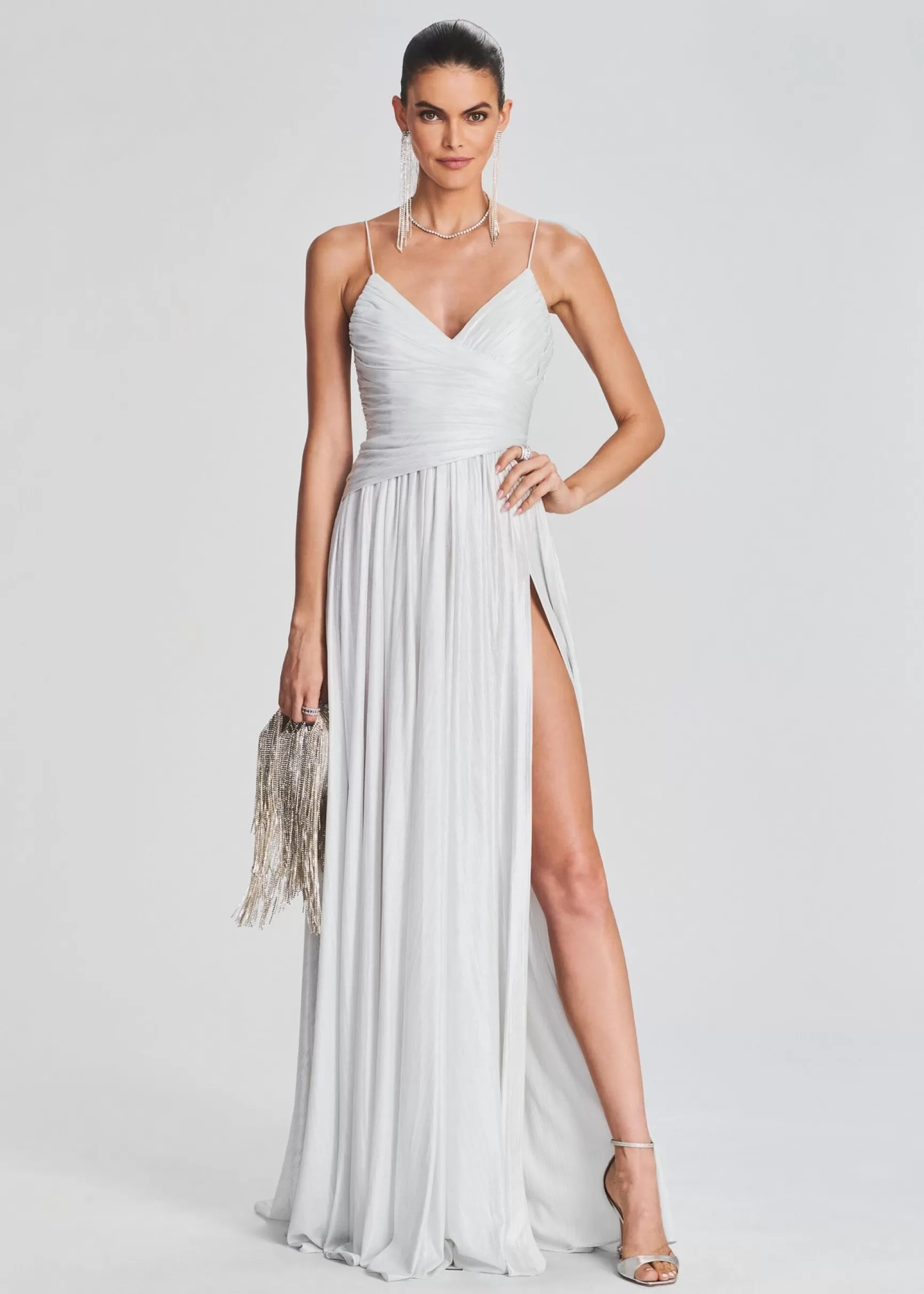 RETROFÊTE*Retrofete Doss Dress Silver/White