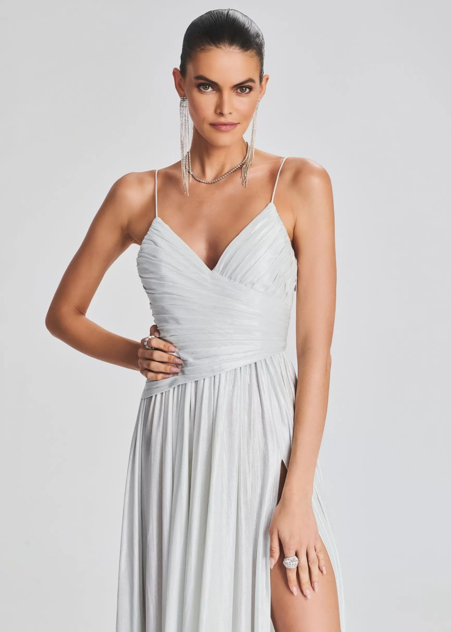 RETROFÊTE*Retrofete Doss Dress Silver/White