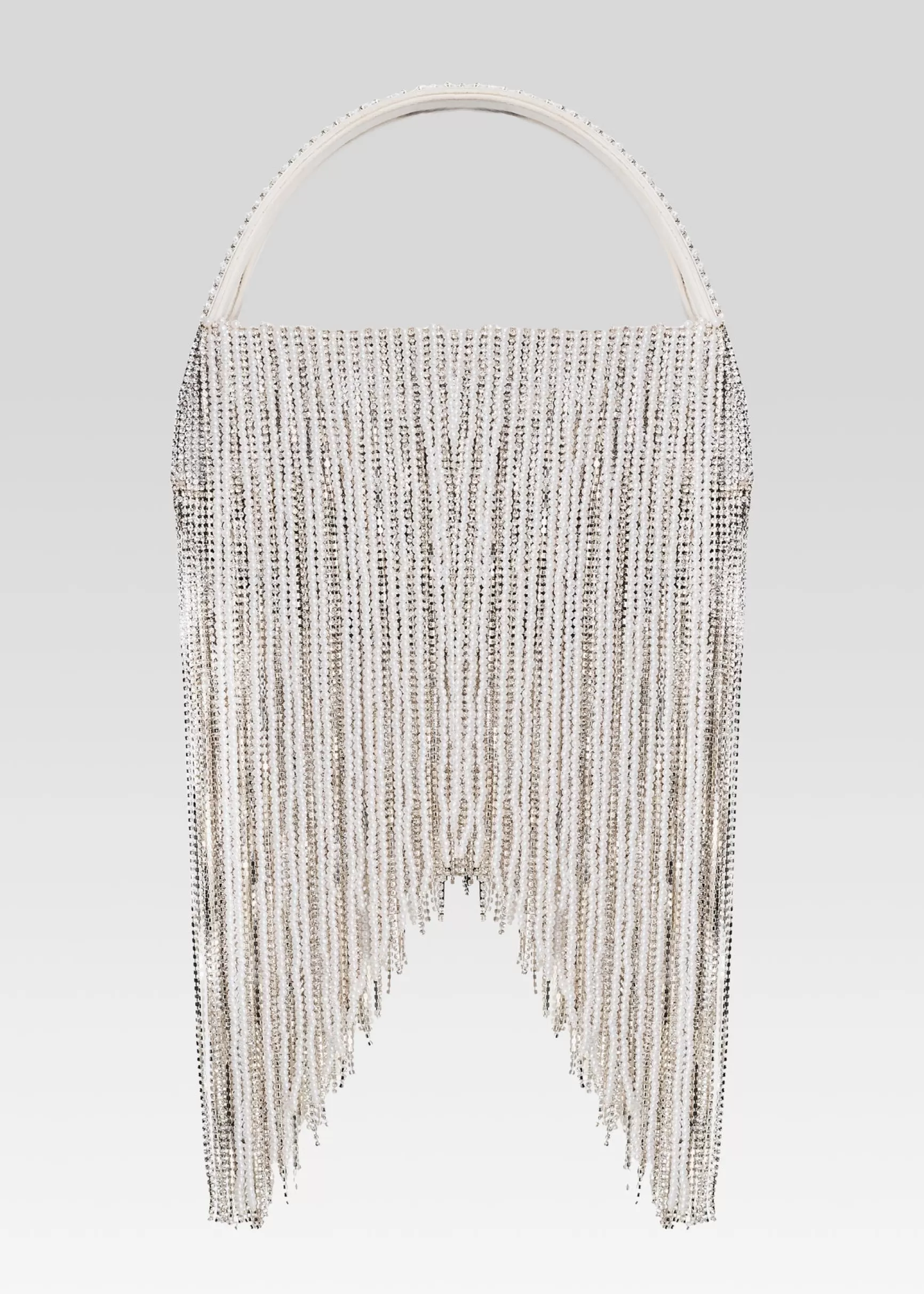 Handbags*Retrofete Estel Medium Pearl Fringe Bag White Pearl