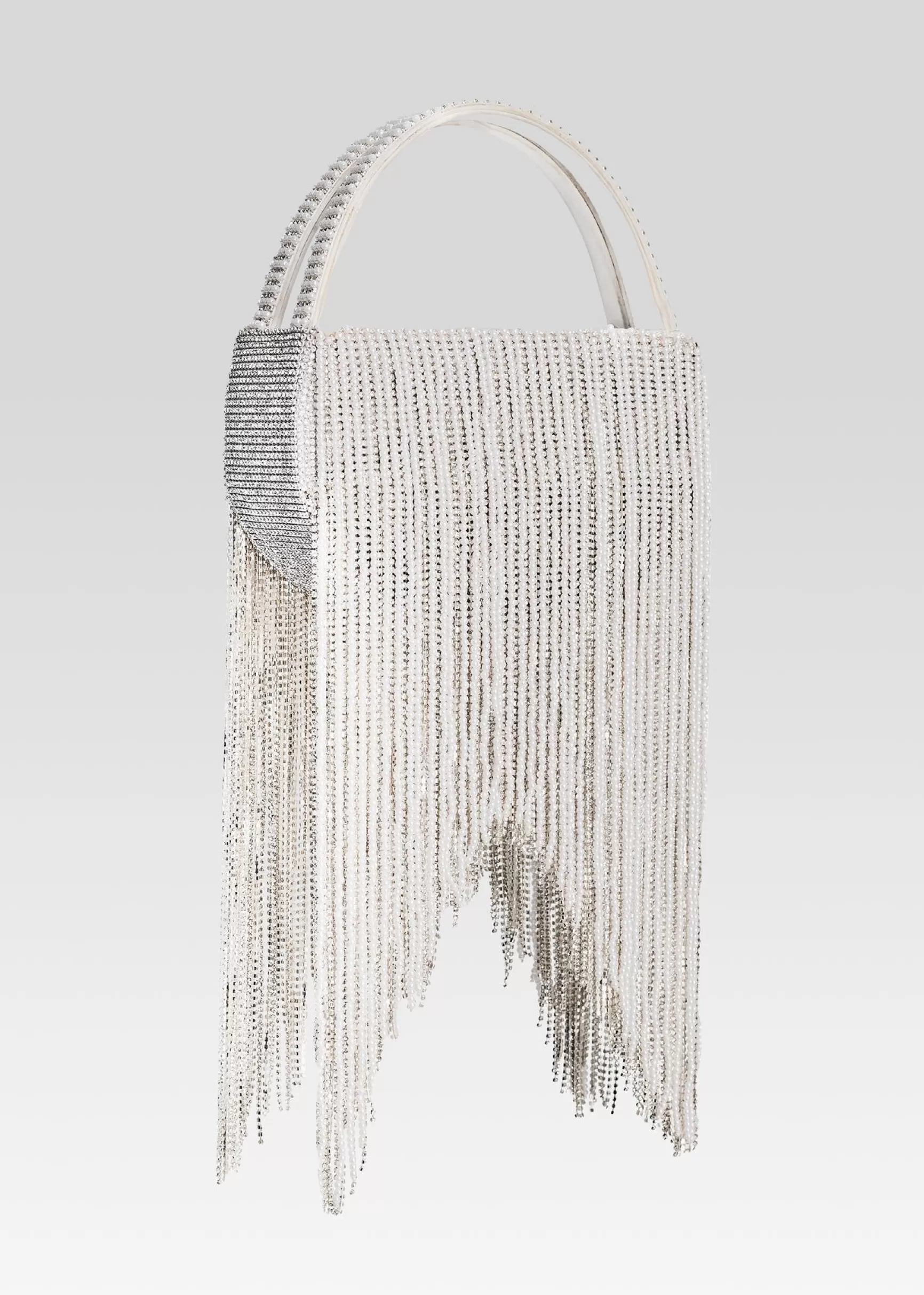 Handbags*Retrofete Estel Medium Pearl Fringe Bag White Pearl