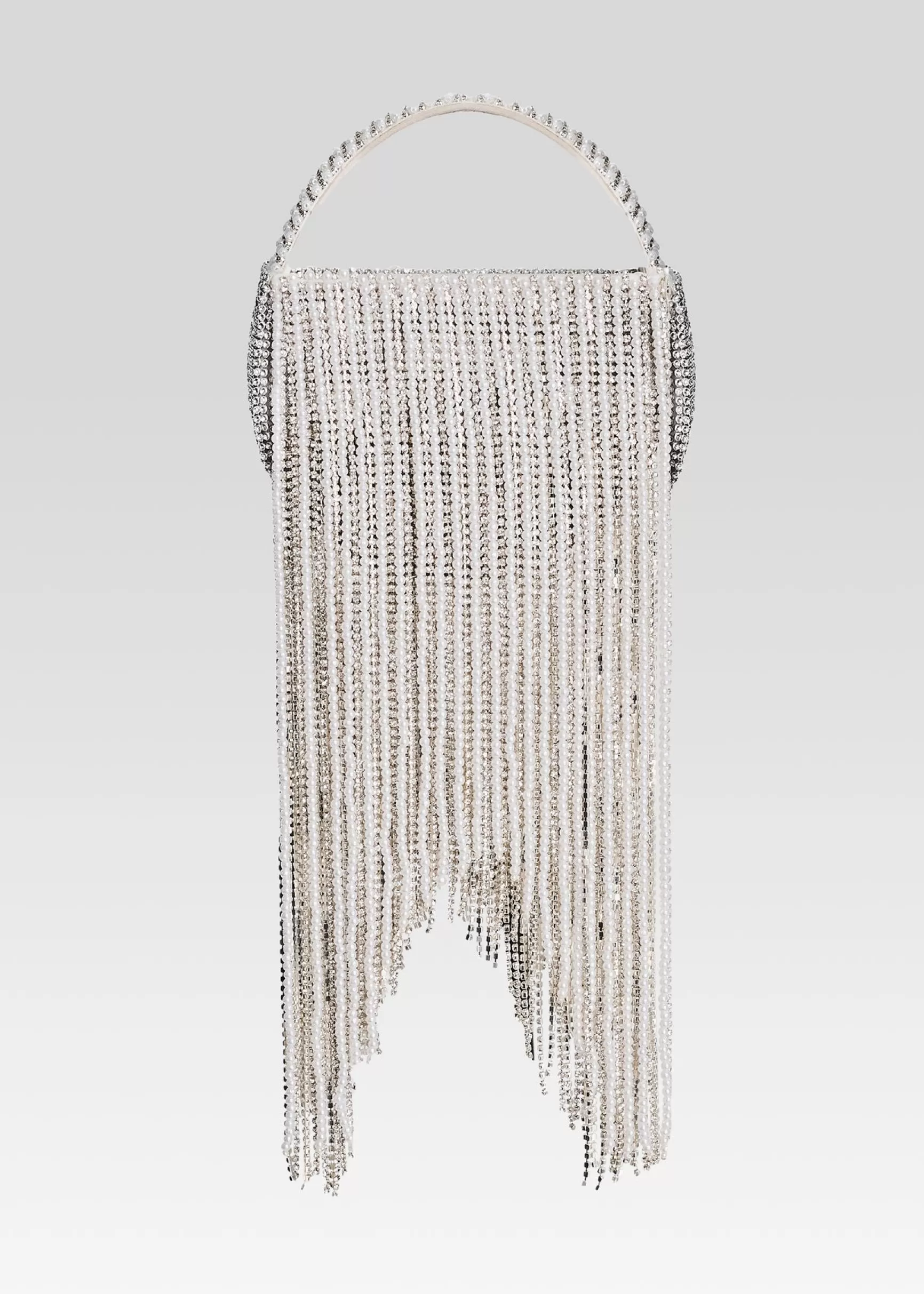 Handbags*Retrofete Estel Small Pearl Fringe Bag White Pearl