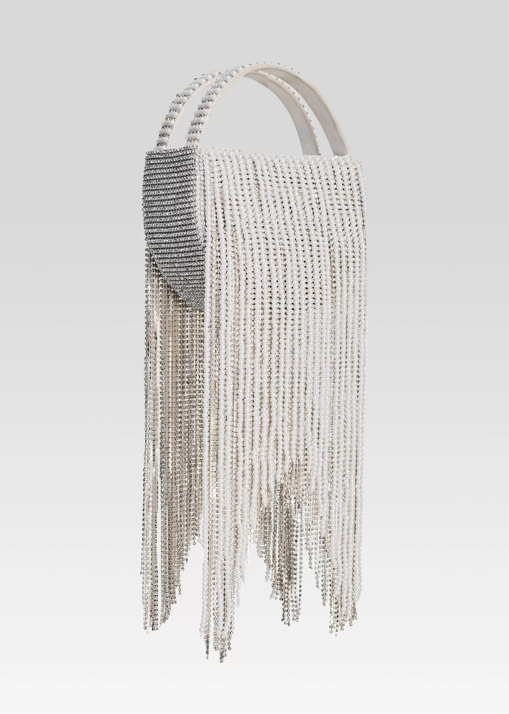 Handbags*Retrofete Estel Small Pearl Fringe Bag White Pearl