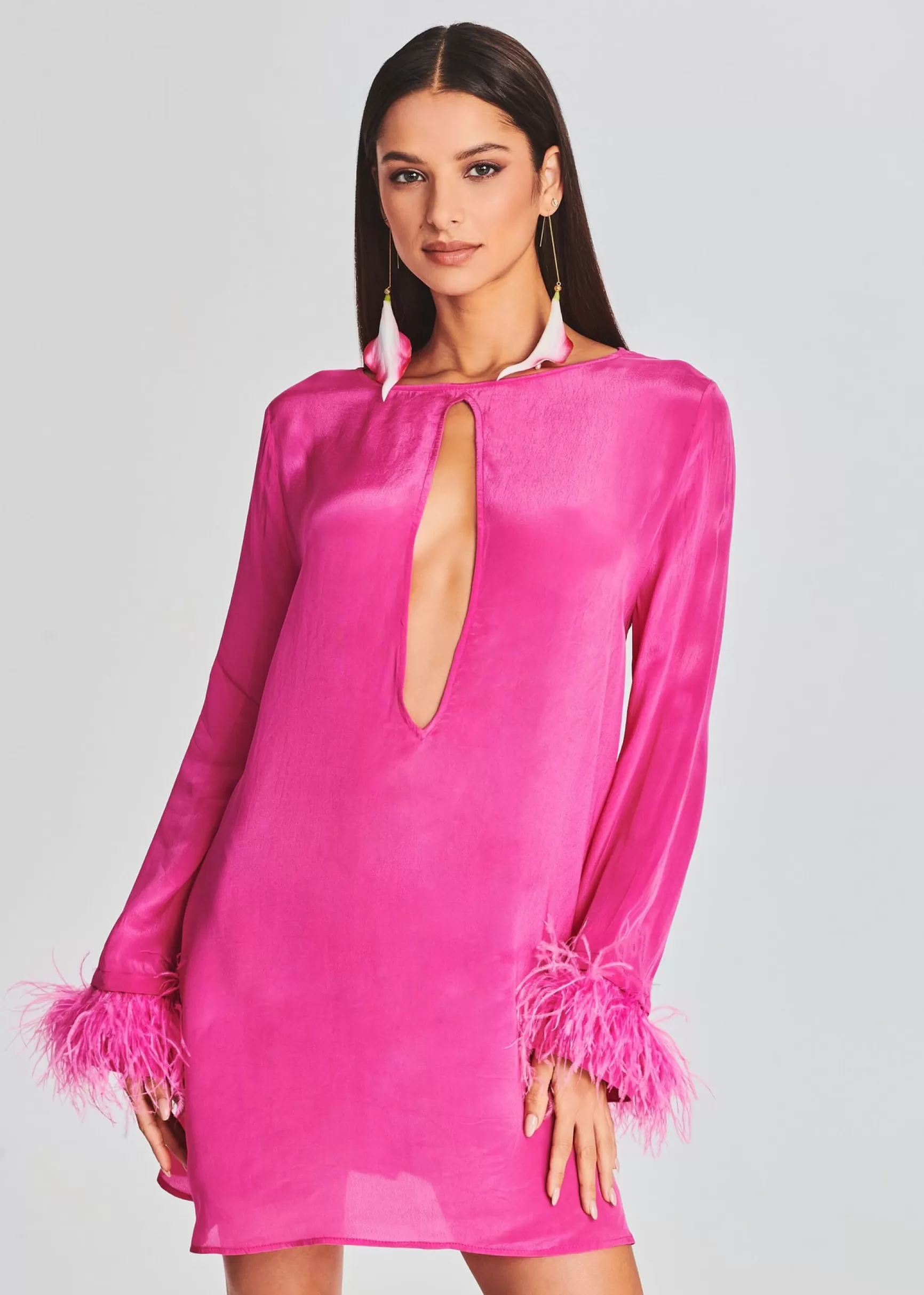Swim*Retrofete Eve Mini Dress Hot Pink