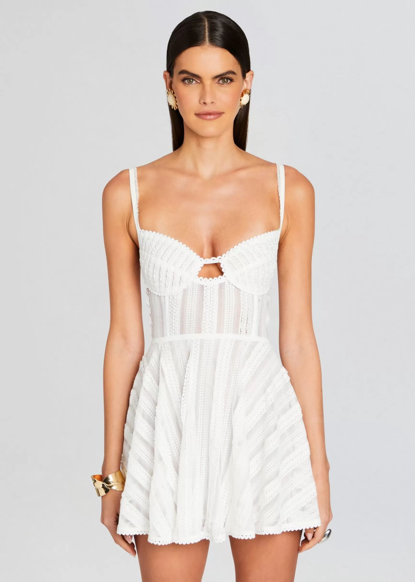 Resort '24*Retrofete Limmey Short Dress Natural White