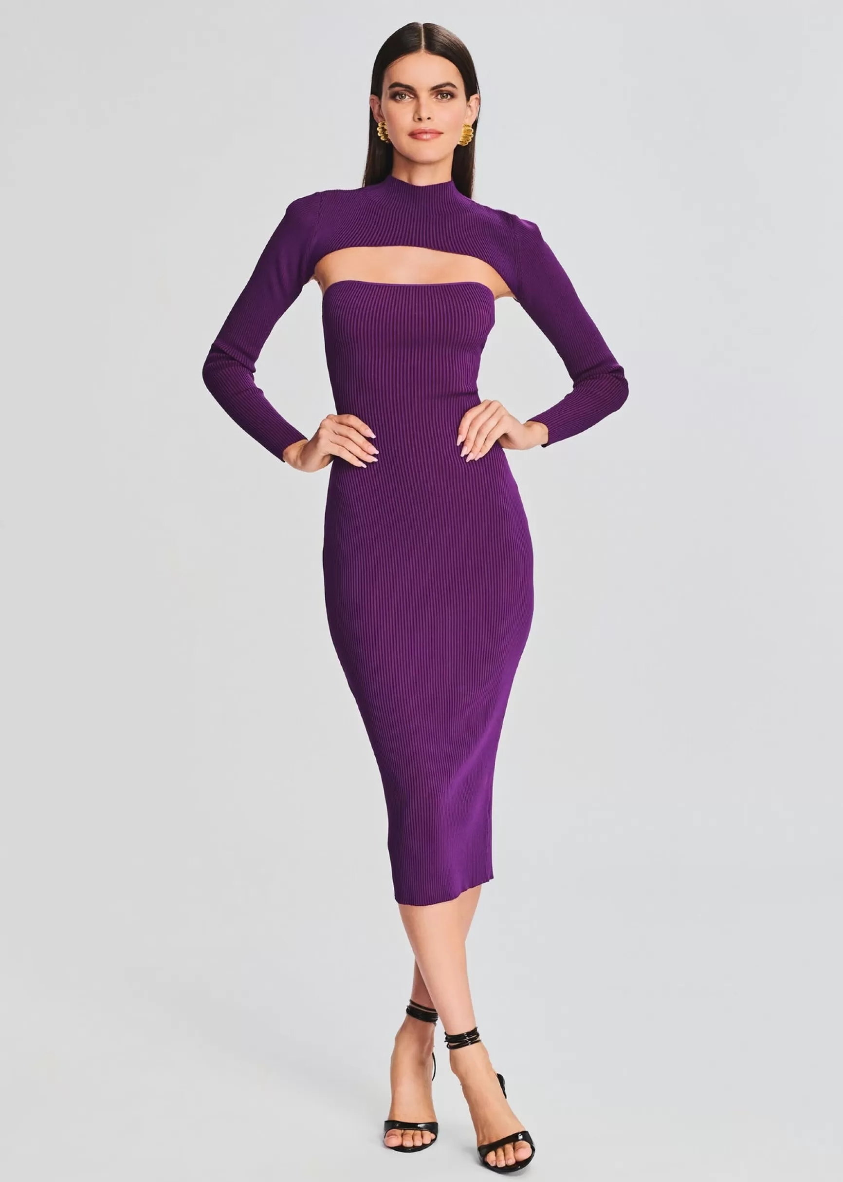 Dresses*Retrofete Rosalina Rib Knit Set Royal Purple
