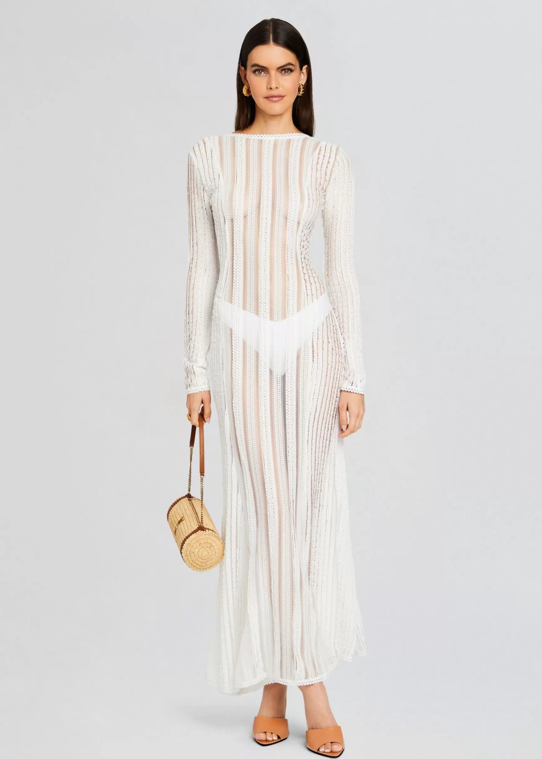 Resort '24*Retrofete Saley Long Dress Natural White