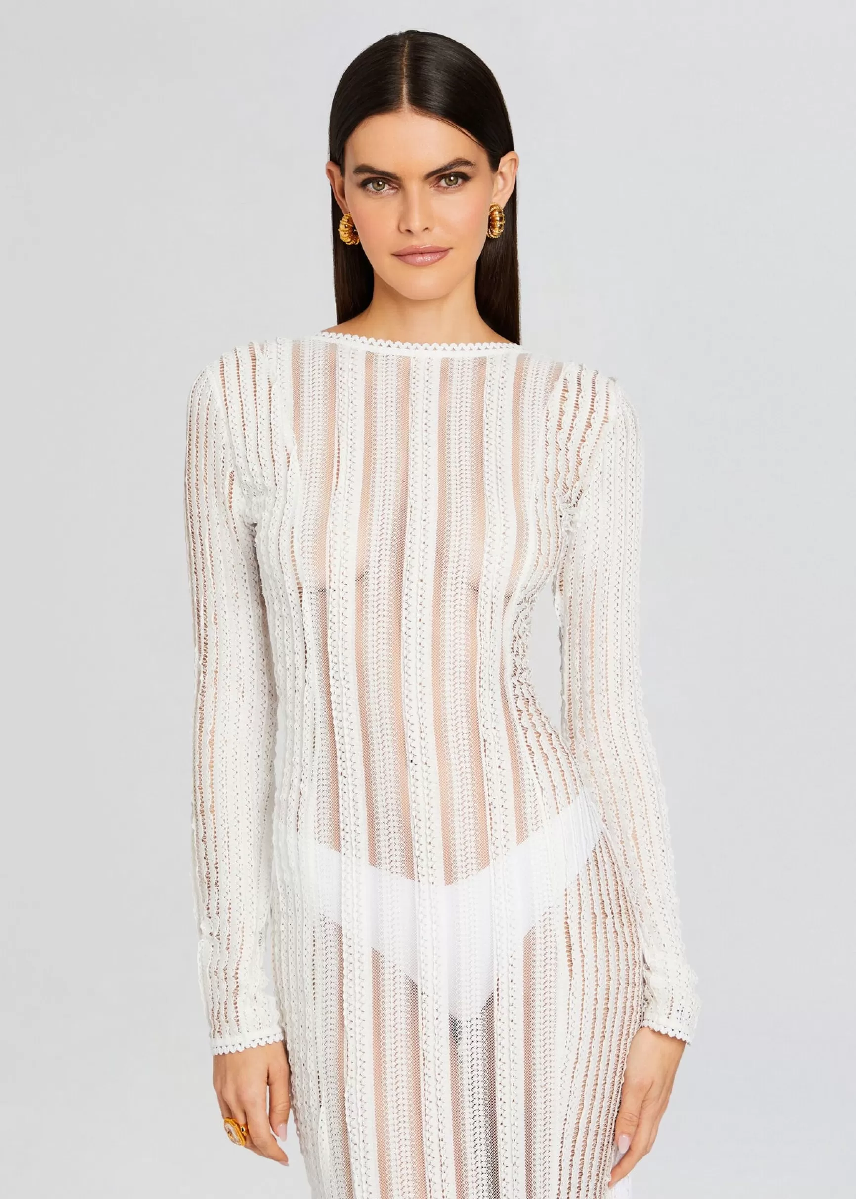 Resort '24*Retrofete Saley Long Dress Natural White