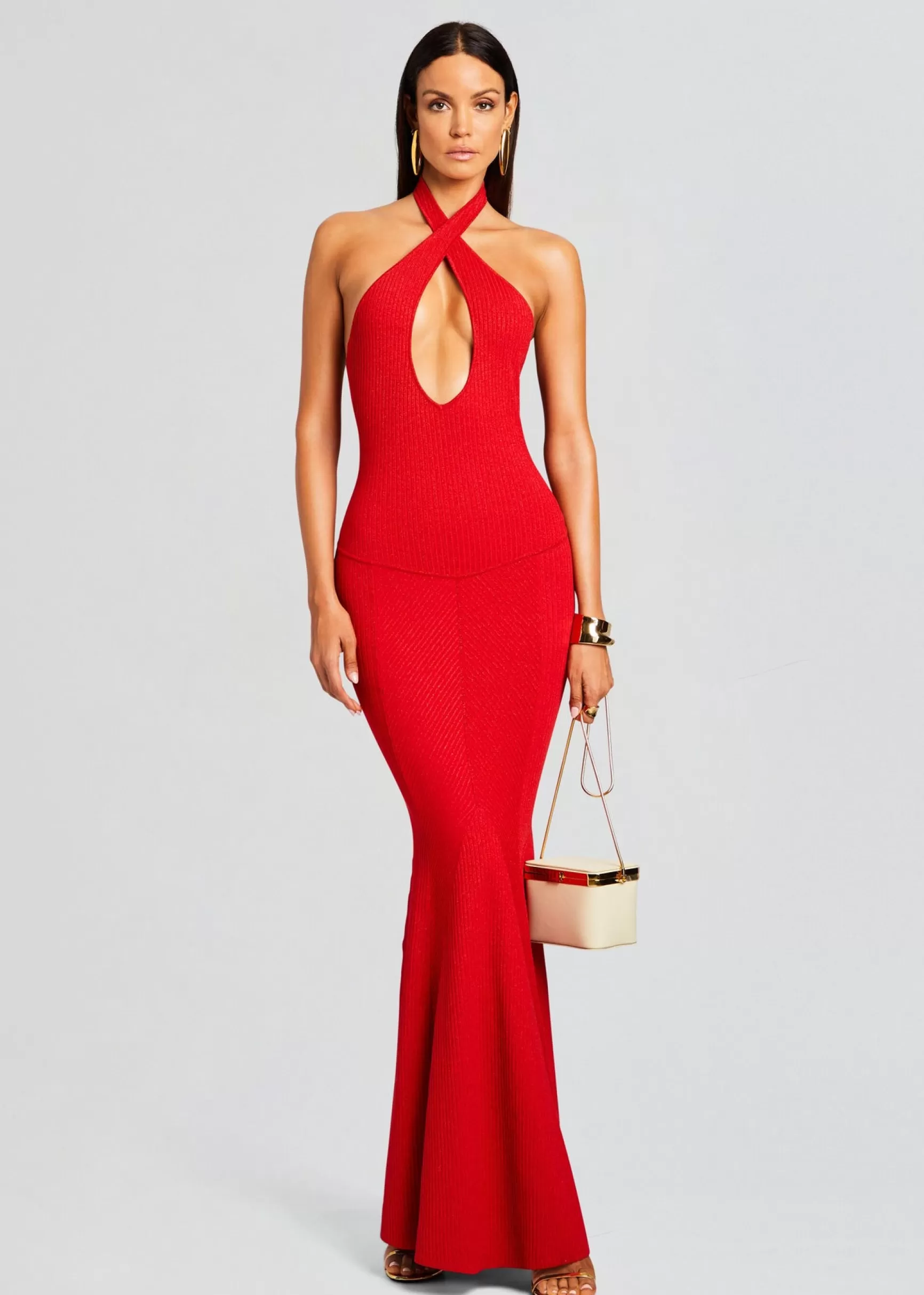 Maxi*Retrofete Verona Bandage Knit Dress Red