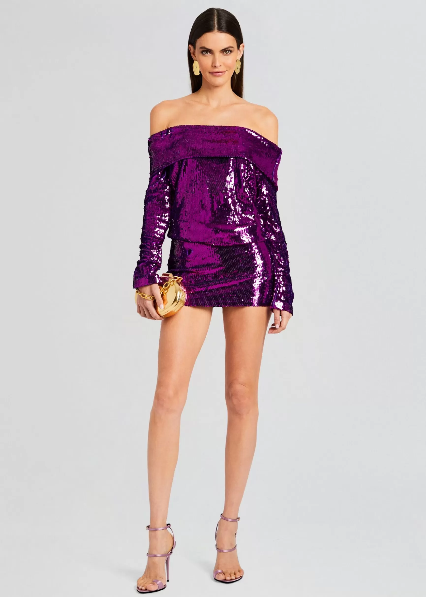 RETROFÊTE*Retrofete Wyn Sequin Dress Amethyst